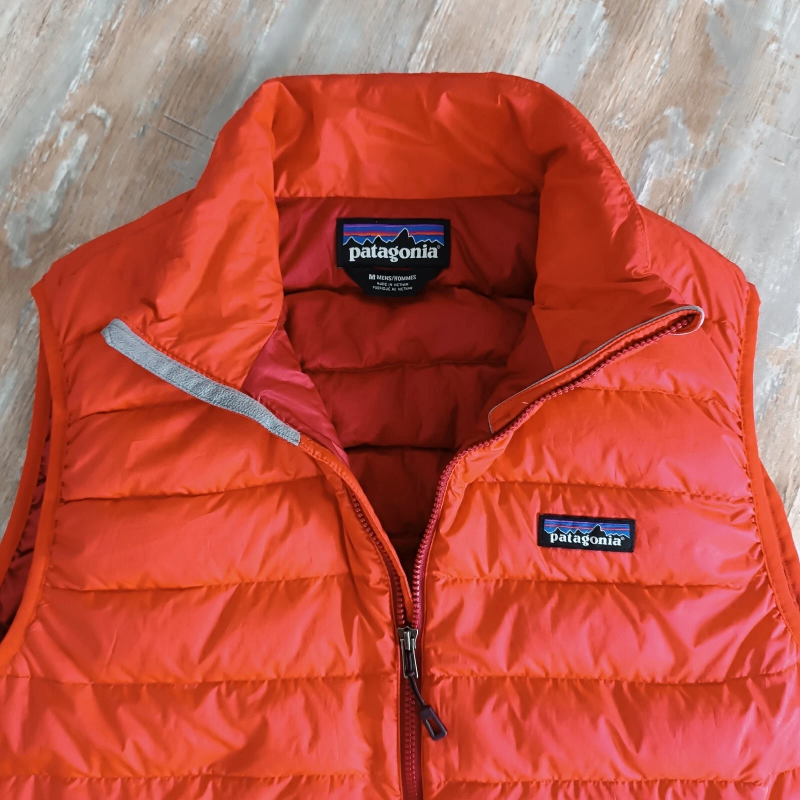 patagonia vest down puffer full zip jacket