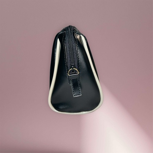 Black Estée Lauder Makeup Bag/Clutch with Logo in Gold Color & Zipper Brand New - Picture 2 of 6