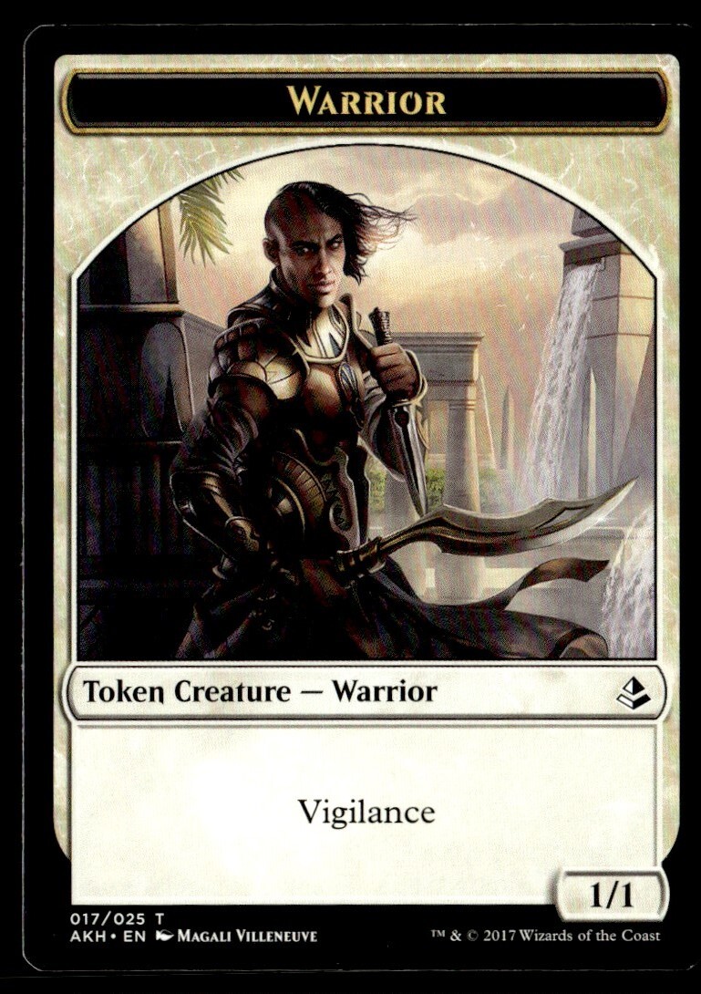 2017 Amonkhet MTG Warrior Token Common #17 Card