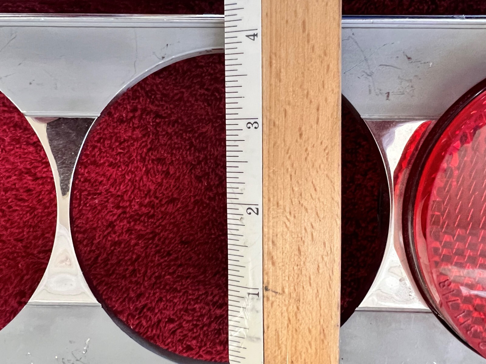 Ferrari 365 tail light bezel set ORIGINAL - left and right side
