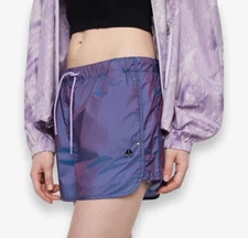 NEW MOOSE KNUCKLES Chicot Shorts WOMENS MEDIUM Purple Reflective 