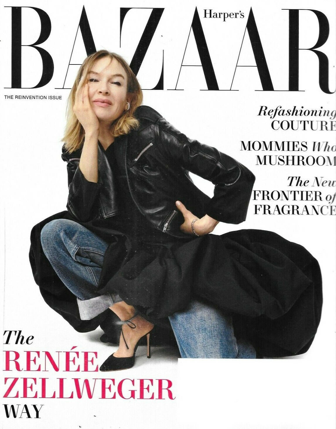 Harper's Bazaar Magazine Renee Zellweger Fashion Couture Fragrance Accessories