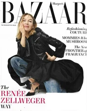 Harper's Bazaar Magazine Renee Zellweger Fashion Couture Fragrance Accessories .