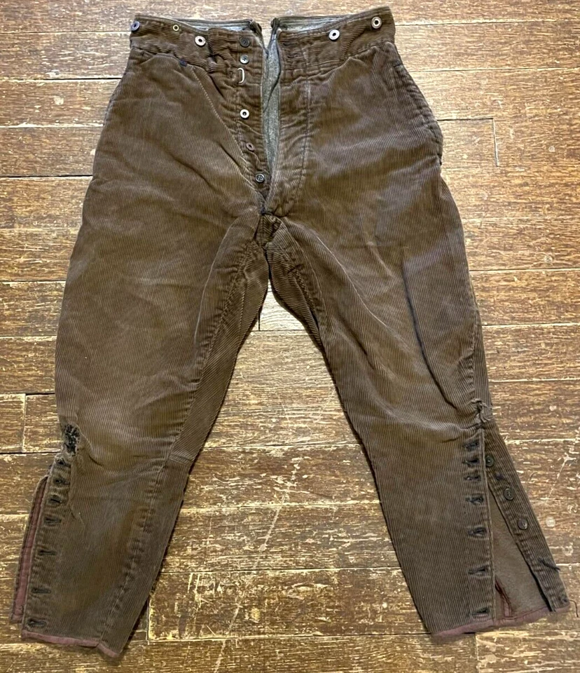 Pantalones de trabajo de pana francesa Velours D'Amiens años 30 Foto 2 de 4