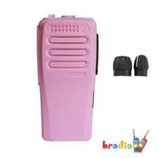 New Replacement Front Housing Cover Case for CP200D Radio Walkie Talkie Pink
