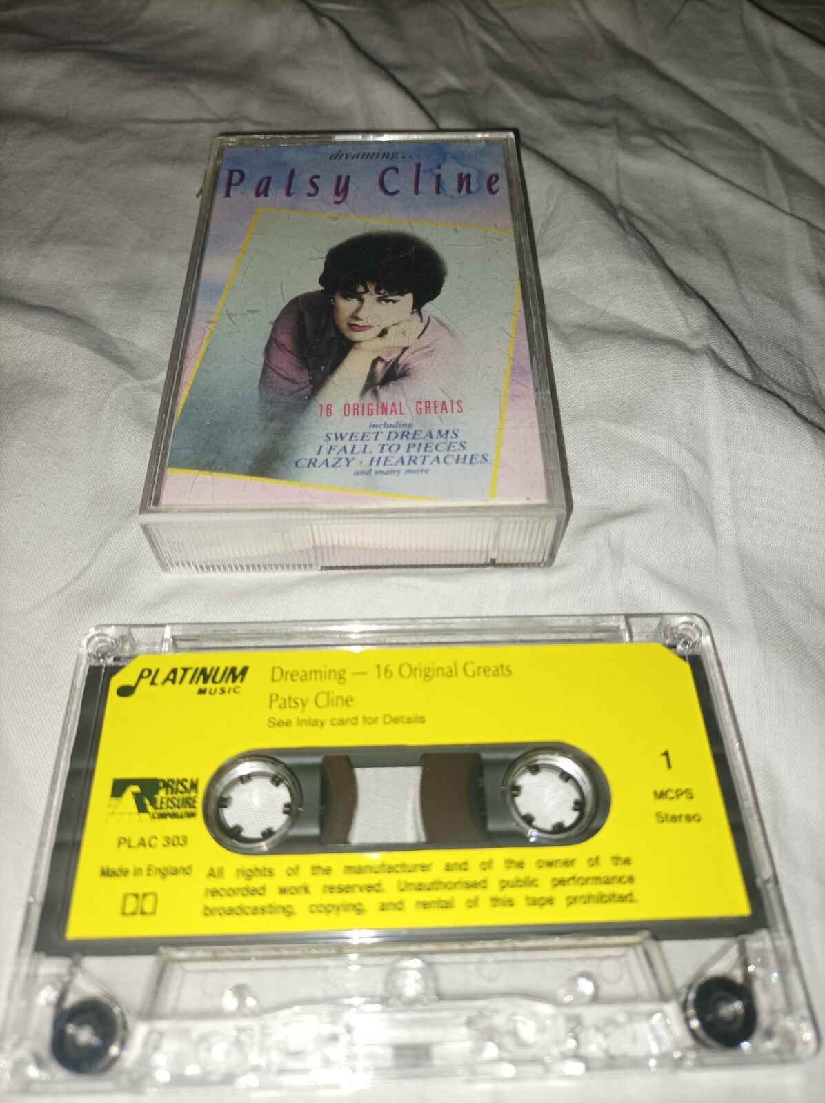 Patsy Cline Dreaming... Cassette TESTED