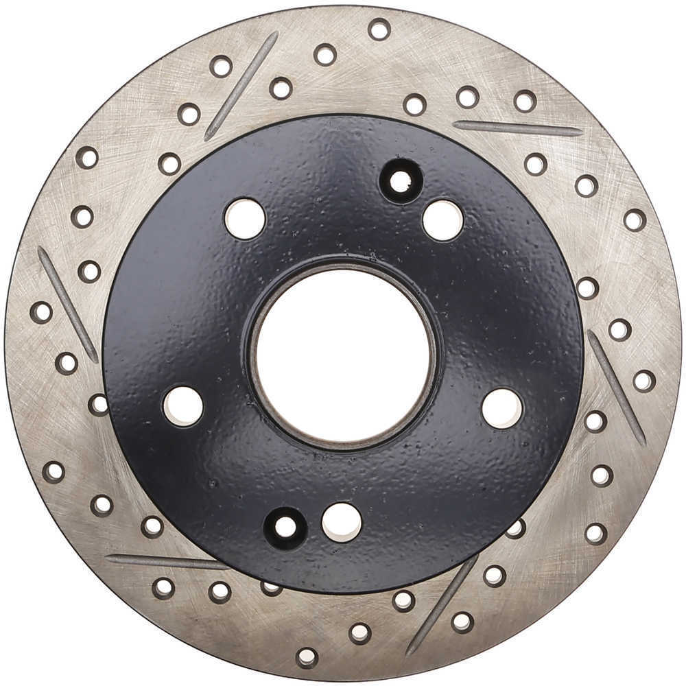 StopTech 2017-2019 Acura ILX Slotted & Drilled Front Left Rotor main image 1