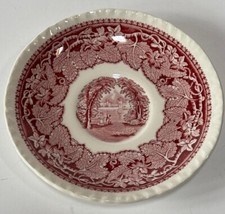 Masons Vista Pink/Red 6 Saucer Staffordshire ...