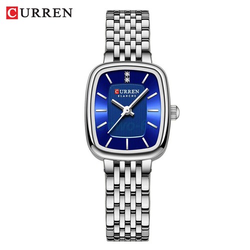 CURREN Women Rectangle Watch Fashion Stainless Steel Quartz Female Girls Watches - Picture 5 of 29