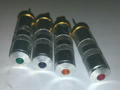4x indicator light, indicator lamp, like Bosch JJ10/1, green, blue, red, orange, m460