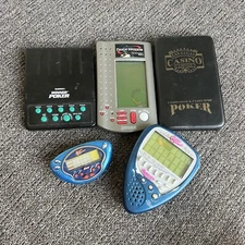 Vintage Electronic Handheld Casino Video Games Poker lot of 5 Untested Tiger
