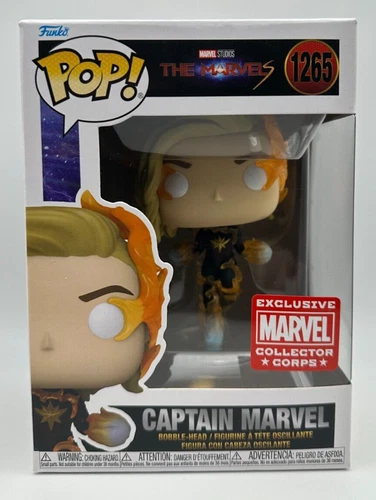 Captain Marvel Funko Pop Marvel The Marvels Collector Corps Exclusive 1265