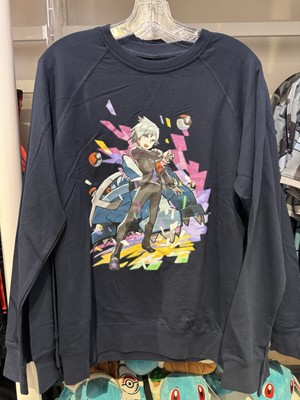 Pokemon Center Steve Stone Pokemon Trainer Adult Crewneck Sweatshirt Pikachu