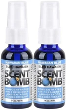 Scent Bomb 100% Oil Based Concentrated Air Freshener Spray, Hawaiian Blue 2 Pack