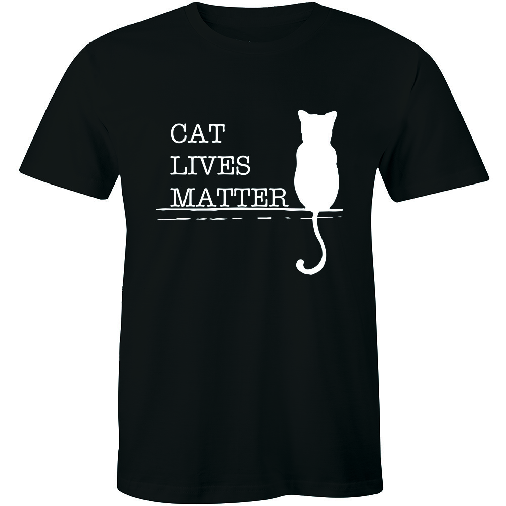 Cat Lives Matter T Shirt Funny Tee Men Tshirt Kitty Animal Lovers