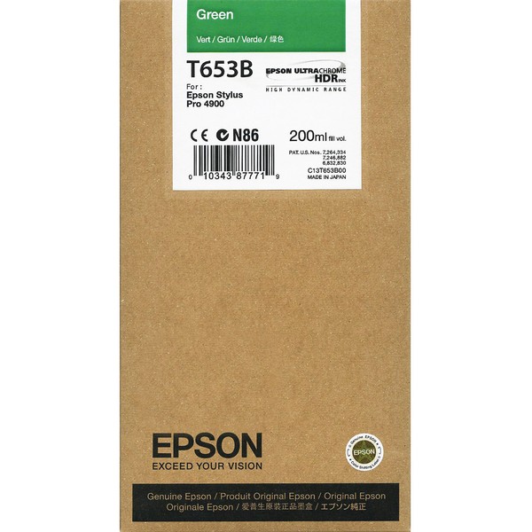 Original Epson T653B GrüN Stylus Pro 4900 Mhd 2015-2019-image