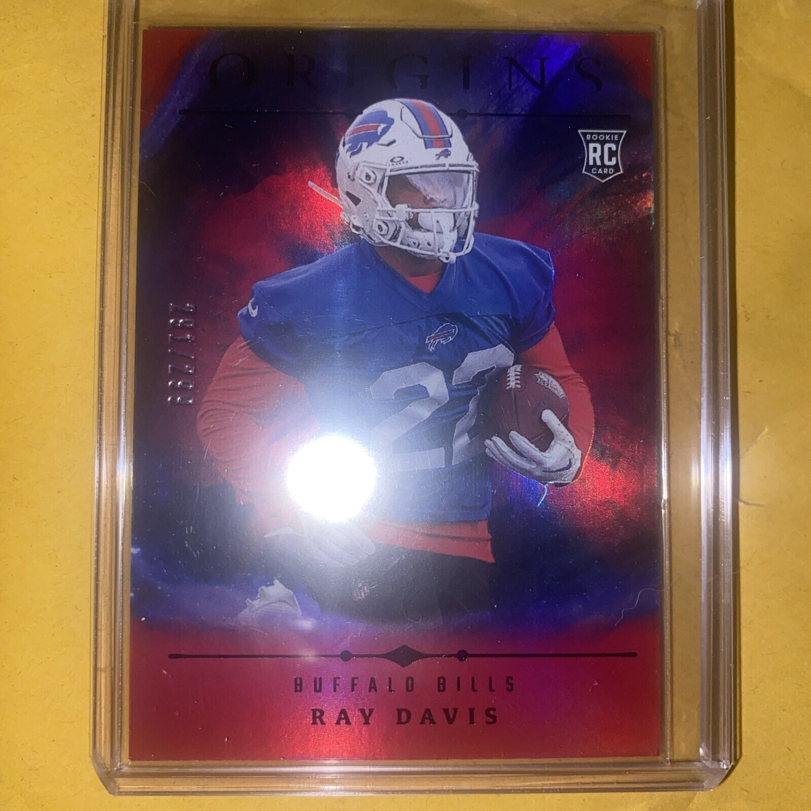 2024 Panini Origins - Rookies Holo Red #131 Ray Davis /299 (RC)