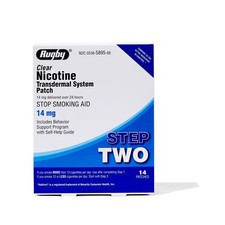 Nicotine Transdermal Patch Clear 14 mg 14 Patches By Rugby