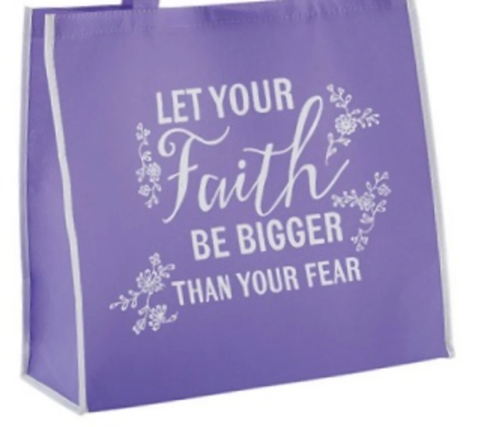 Inspirational Faith Christian Bible Verse Scripture Spiritual Shopping Tote Bag - Image 4 of 4