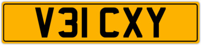   VICKY  VIC VICTORIA VICK VICKS PRIVATE REGISTRATION CAR NUMBER PLATE V31 CXY