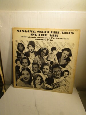 33RPM Star-Tone Lee Wiley, Ruth Etting - Singing Sweethearts on the Air, E-