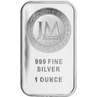 1 TROY OZ .999 FINE SILVER JM BULLION BAR BU SEALED