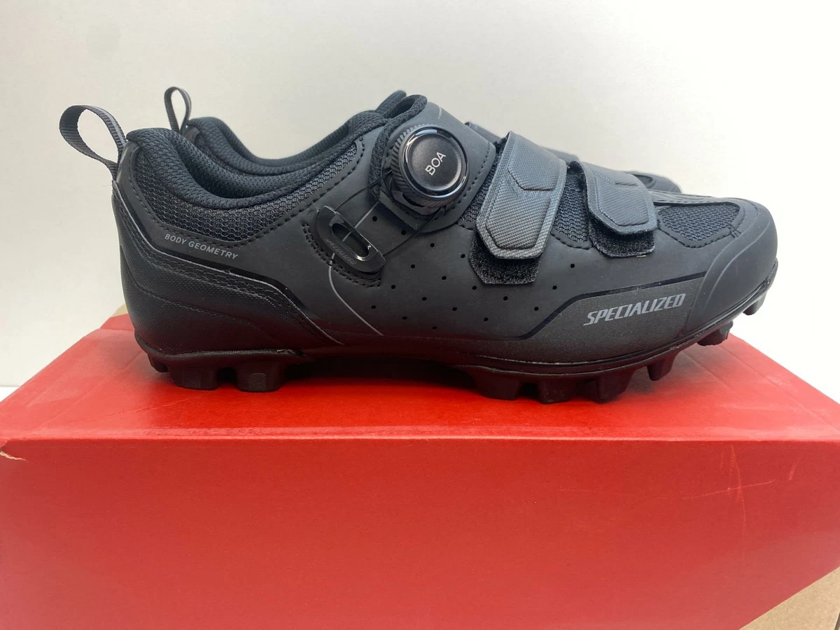 Favor voltereta Facultad NEW Specialized Body Geometry COMP MTB bicycle SHOES 40 Black/Grey | eBay