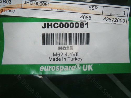 Coolant Hose & Connector for 2003-2005 Land Rover Range Rover - Ships Fast! - Picture 6 of 6
