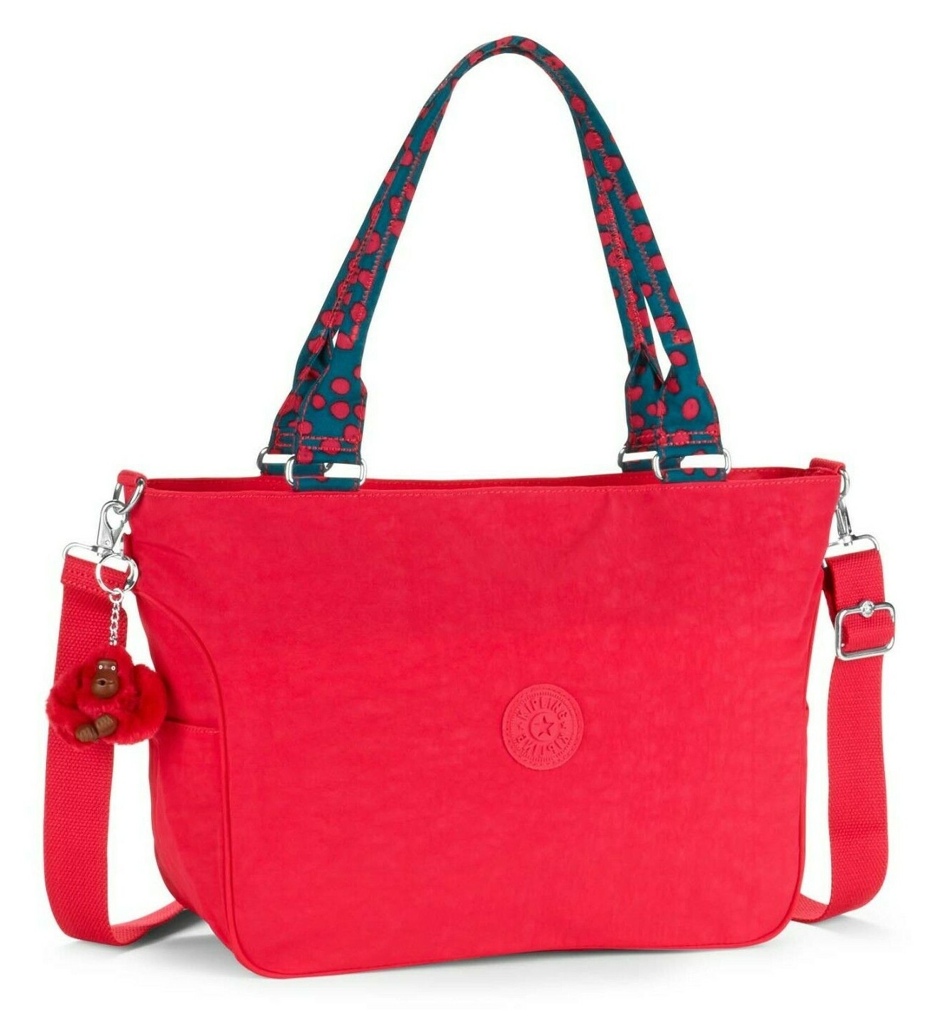 Kipling EMMALEE L Medium Handbag - Flamb Pink Dot RRP £84
