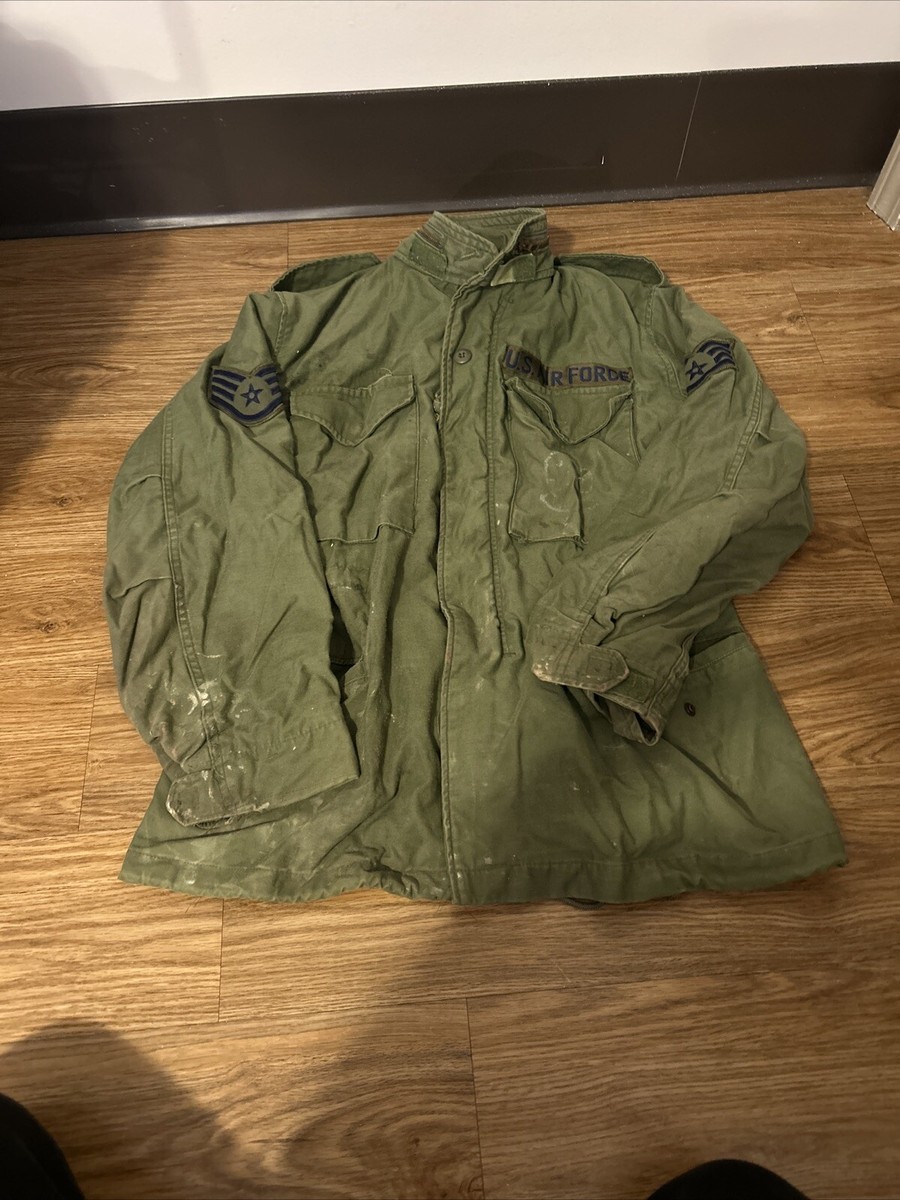 ジャケット・アウター AIR WEATHER | FIELD COAT Vtg US Army Air Force Cold Weather Field Coat Jacket M-65 OG