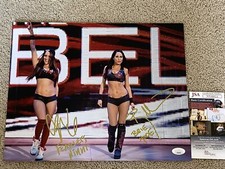 WWE Bella Twins Nikki & Brie signed 11x14 autograph photo JSA Authenticated 2