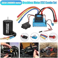 3650 3900KV Brushless Motor 120A ESC Combo Set for 1/10 RC Car Truck Accessories