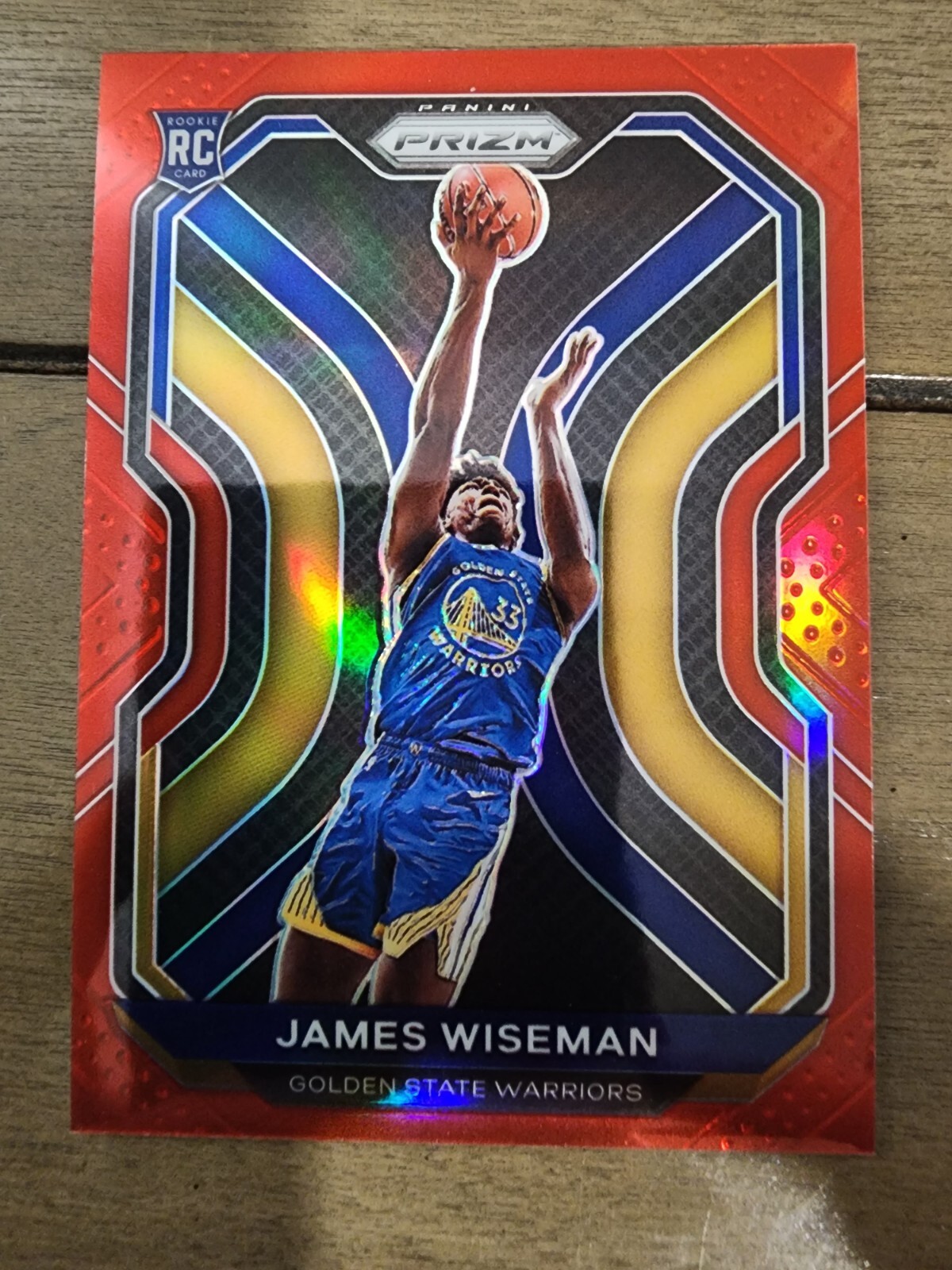 James Wiseman 2020-21 Prizm Rookie RC #268 True RED Prizm /299