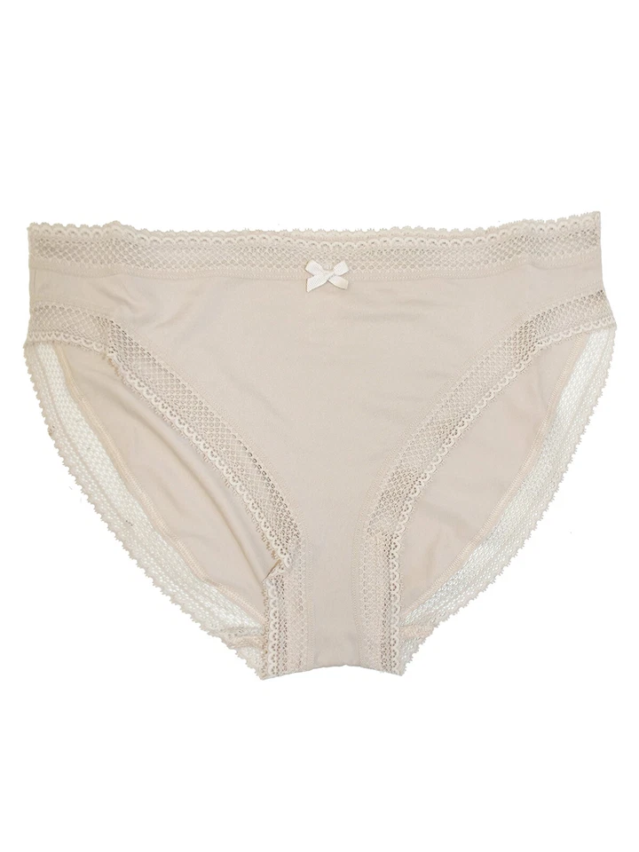 Ex Marks and Spencer геометрический кружевной отделки высоты ноги Knickers размер 10-16 - Изображение 3 из 4