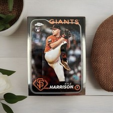 2024 Topps Chrome Baseball Card #191 Kyle Harrison, San Francisco Giants RC