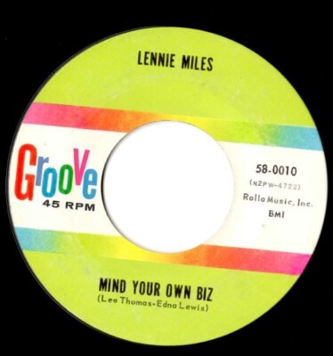 LENNIE MILES Mind Your Own Biz / I Wouldn't Be Here R&B Popcorn NEUWERTIG -