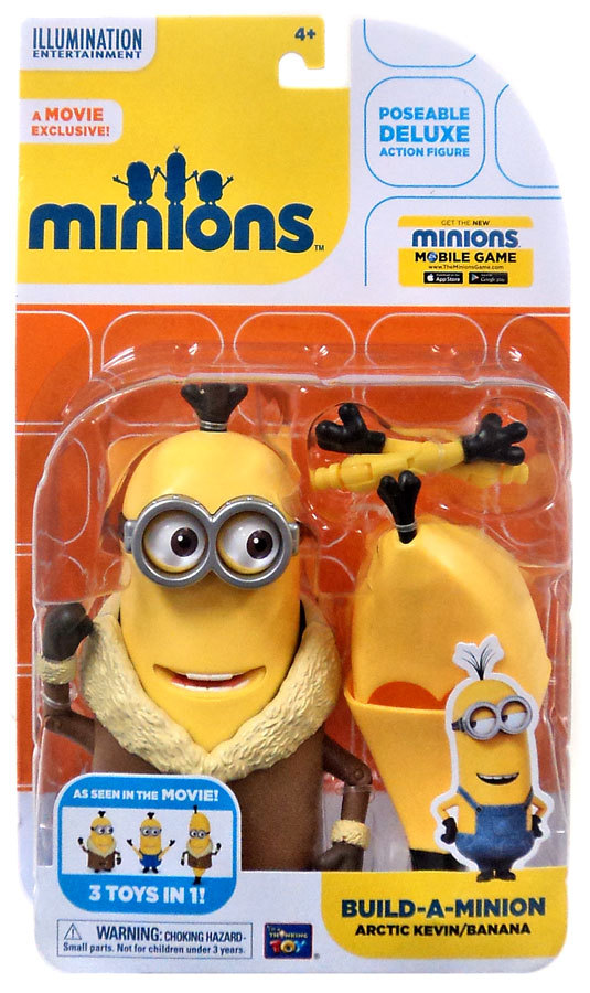 Minions Build A Minion Arctic Kevin Banana 3 IN 1 Deluxe Movie