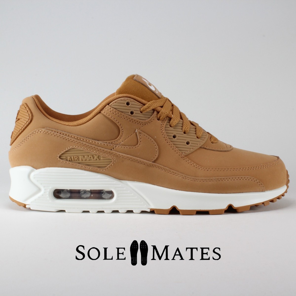 NIKE AIR MAX 90 ウィート Nike Air Max 90 Premium 'Flax Sail' Wheat HJ3153-200 Men's Size 10
