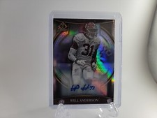 2022 Bowman University Chrome Invicta Autographs #BI-3 Will Anderson 80/99