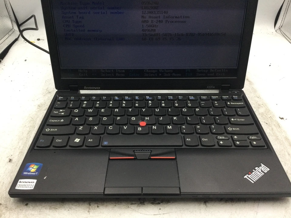 LENOVO THINKPAD X120e - AMD E-240 - SEM RAM - BOTAS PARA BIOS - LEIA A DESCRIÇÃO-BB - Imagem 3 de 4
