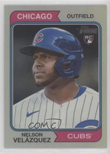 2023 Topps Heritage Chrome Refractor 187/574 Nelson Velazquez Velázquez #371 e9p