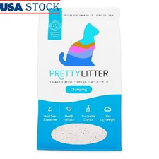 Clumping Cat Litter 10 lb Odor Control pH Indicator Low Dust Crystals Easy Scoop