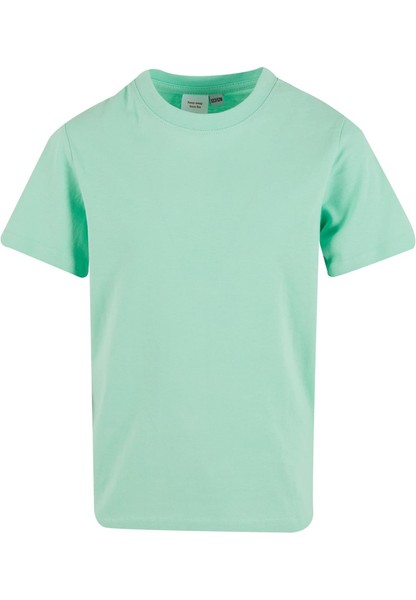 Jungen T-Shirt 122/128 Neo Mint 100% Baumwolle Build Your Brand Kinder Shirt-image