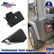 2x Black Rear Body Corner Quarter Panel Guards Armors Kit For Jeep Wrangler Tj