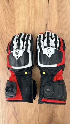 Knox Handroid MK5 Motorradhandschuh schwarz-rot-weiß Größe L - Bild 1 von 4