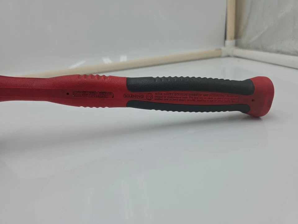 A PRESIÓN HBBD32 BOLA PEEN AGARRE SUAVE MARTILLO GOLPE MUERTO 32 OZ ROJO Foto 3 de 4