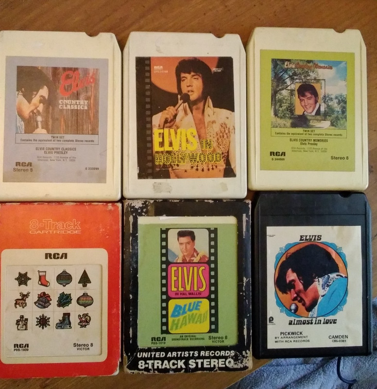 Lot Of 6 Elvis Presley 8 Track Tapes