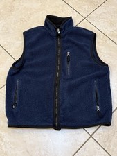 Vintage 90s Gap Navy Men s Full Zip Fleece Vest Size Medium