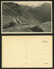 Switzerland Old Real Photo Postcard MOUNTAINS FOREST
