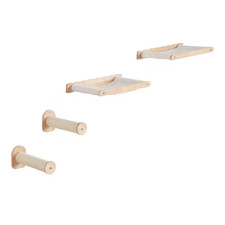 Wall Mounted Cat Shelves, Cat Wall Shelves and Perches with Jumping Posts and Ha